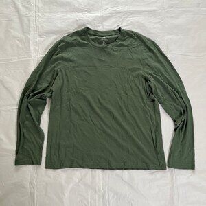 H&M Long Sleeve Shirt Khaki Green - L